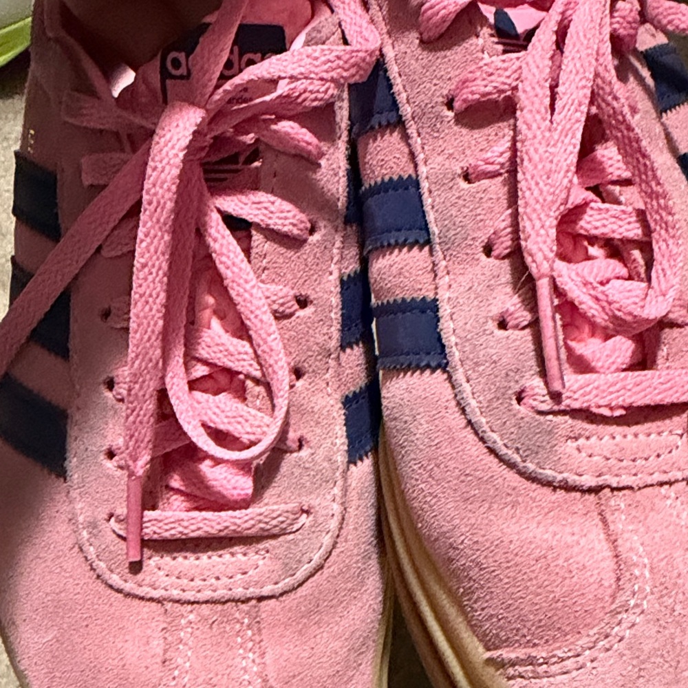 Adidas Gazelle Pink and Navy Women's Sneakers - Picture 5 of 5